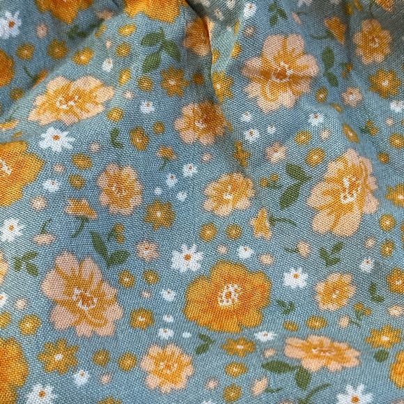 RVCA floral high neck trigger mini dress with smocked bust shale color NWT SZ XS - Picture 11 of 12